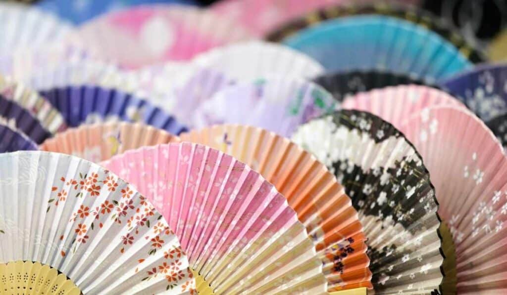 Handcrafted Japanese fans as gifts