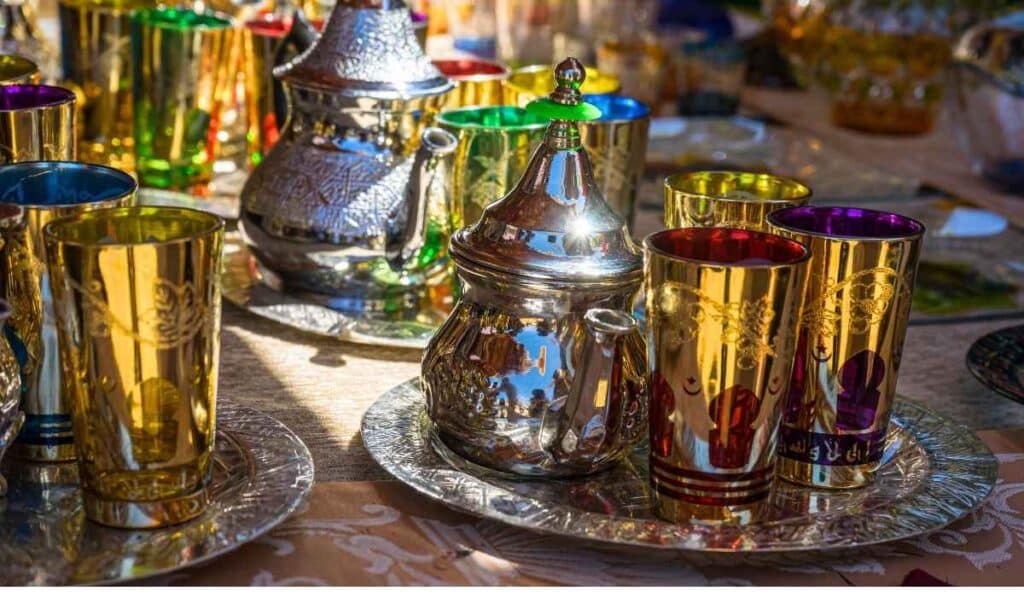 Moroccan Tea Sets and Glasses As Gifts